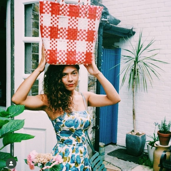 Lalo The Shop Large Red Tote - Picture 4 of 5